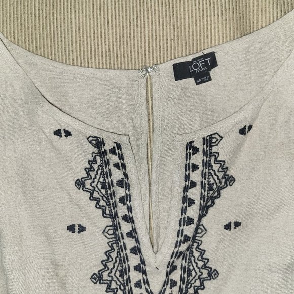 Embroidered Linen Romper - ATL - Picture 2 of 3